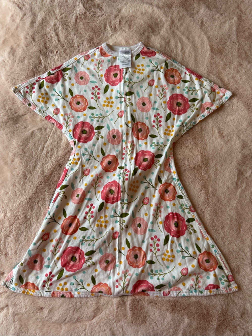 Sleeping Baby Zipadee-Zip Transition Swaddle Sleep Sack Floral Size Small